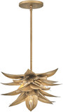 Fredrick Ramond FR30811BNG Agave Modern Burnished Gold 16" Mini Chandelier Lighting