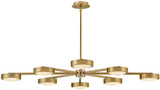 Hinkley FR31014LCB Cava Contemporary Lacquered Brass LED Chandelier Lighting