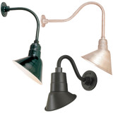 Hi-Lite Manufacturing RLM Angle Shade Exterior Wall Light Fixture