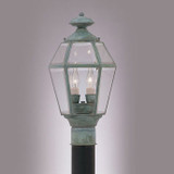 Hi-Lite Manufacturing H-555-P Traditional 16" Tall Outdoor Lighting Post Light