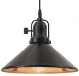 Hi-Lite Manufacturing H-99410-C-91-158 Montgomery Vintage Black / Polished Copper Hanging Lamp