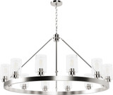 Hunter Lighting 13059 Hartland Modern Brushed Nickel Ceiling Chandelier