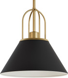 Hunter Lighting 13163 Carrington Isle Contemporary Matte Black Pendant Lighting Fixture
