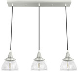 Hunter Lighting 19282 Cypress Grove Modern Brushed Nickel Multi Pendant Lighting