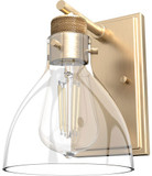 Hunter Lighting 19299 Van Nuys Contemporary Alturas Gold Light Sconce