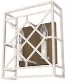 Hunter Lighting 19336 Langwood Modern Distressed White Wall Lighting Fixture