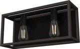 Hunter Lighting 19671 Squire Manor Contemporary 2-Light Bathroom Wall Light Fixture
