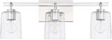 Home Place 128531CH-449 Greyson Modern Chrome 3-Light Bathroom Light Sconce