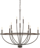 Home Place 428501BZ Greyson Contemporary Bronze Chandelier Lighting