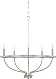 Home Place 428551BN Greyson Contemporary Brushed Nickel Chandelier Light