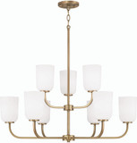 Home Place 448891AD-542 Lawson Aged Brass Chandelier Light