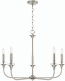 Home Place 448951BN Presley Brushed Nickel Ceiling Chandelier