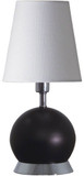 House of Troy GEO110 Geo Contemporary Black Matte and Chrome Table Lamp Lighting