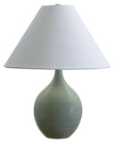 House of Troy GS200-CG Scatchard Stoneware Celedon Finish 19 Inch Tall Table Lamp Lighting
