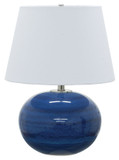 House of Troy GS700-BG Scatchard Blue Gloss Finish 22" Tall Table Light