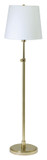 House of Troy TH701-RB Townhouse Transitional Adjustable Height Floor Lamp Light - Raw Brass