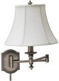 House of Troy WS761-AS Decorative Wall Swing Antique Silver Swing Arm Wall Lamp