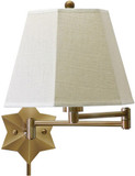 House of Troy WS751-AB Decorative Wall Swing Antique Brass Wall Swing Arm Lamp