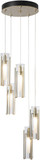 Hubbardton Forge 131124 Exos Glass LED Multi Drop Ceiling Lighting