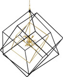 Hudson Valley 1255-AGB/BK Roundout Contemporary Aged Brass/Black Hanging Pendant Light