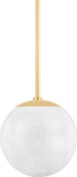 Hudson Valley 1313-AGB Burlington Aged Brass 12" Pendant Lighting