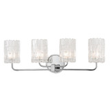 Hudson Valley 1334-PC Dexter Polished Chrome Xenon 4-Light Bathroom Vanity Light Fixture