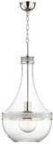 Hudson Valley 1814-PN Hagen Contemporary Polished Nickel 14" Foyer Light Fixture
