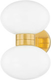 Hudson Valley 2402-AGB Otsego Contemporary Aged Brass Wall Lighting