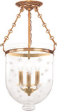 Hudson Valley 253-AGB-C3 Hampton Aged Brass Ceiling Lighting