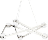 Hudson Valley 2738-PN Orbit Contemporary Polished Nickel LED Lighting Chandelier