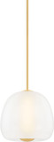 Hudson Valley 3015-AGB Scranton Contemporary Aged Brass LED 15" Hanging Pendant Lighting
