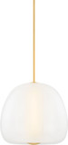 Hudson Valley 3019-AGB Scranton Modern Aged Brass LED 19" Pendant Light