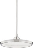 Hudson Valley 3616-PN Draper Contemporary Polished Nickel LED 15.5" Pendant Lamp