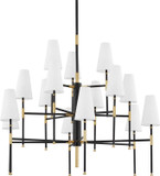 Hudson Valley 3748-AOB Bowery Aged Old Bronze Chandelier Lighting