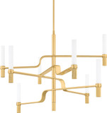 Hudson Valley 4008-AGB Allentown Contemporary Aged Brass LED Lighting Chandelier