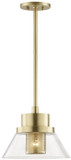 Hudson Valley 4031-AGB Paoli Contemporary Aged Brass Mini Drop Ceiling Lighting