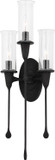 Hudson Valley 4103-BI Chisel Contemporary Black Iron Wall Lighting