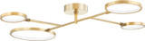 Hudson Valley 4104-AGB Saturn Contemporary Aged Brass LED Flush Lighting