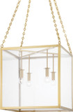 Hudson Valley 4118-AGB Catskill Contemporary Aged Brass 18" Foyer Lighting Fixture