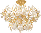 Hudson Valley 4454-VGL Maybrook Contemporary Vintage Gold Leaf Ceiling Light