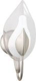 Hudson Valley 4801-SL Blossom Modern Silver Leaf Wall Light Sconce