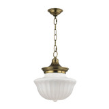 Hudson Valley 5012-AGB Dutchess Aged Brass Pendant Hanging Light