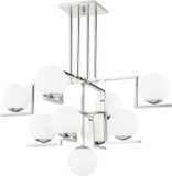 Hudson Valley 5089-PN Tanner Contemporary Polished Nickel LED Hanging Chandelier
