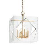 Hudson Valley 5920-AGB Travis Contemporary Aged Brass Finish 26.5" Tall Hanging Pendant Lighting