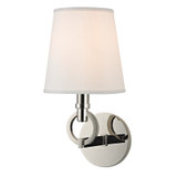 Hudson Valley 611-PN Malibu Polished Nickel Finish 12.5" Tall Wall Sconce Lighting
