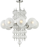 Hudson Valley 6433-PN Calypso Contemporary Polished Nickel Chandelier Lamp