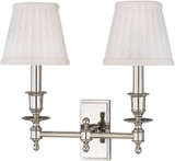 Hudson Valley 6802-PN Ludlow Polished Nickel Wall Sconce Lighting