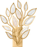 Hudson Valley 7002-VGL Fairlee Contemporary Vintage Gold Leaf Wall Sconce