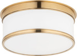 Hudson Valley 709-AGB Geneva Modern Aged Brass 9.25" Ceiling Lighting Fixture