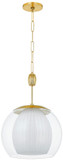 Hudson Valley 7317-AGB Clementon Contemporary Aged Brass Pendant Lamp